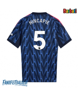 Arsenal Piero Hincapie #5 Tricou Fotbal Replică 2025-26 Barbati Deplasare